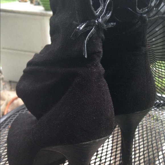 🔥Sale! Black faux suede boots - Picture 5 of 8